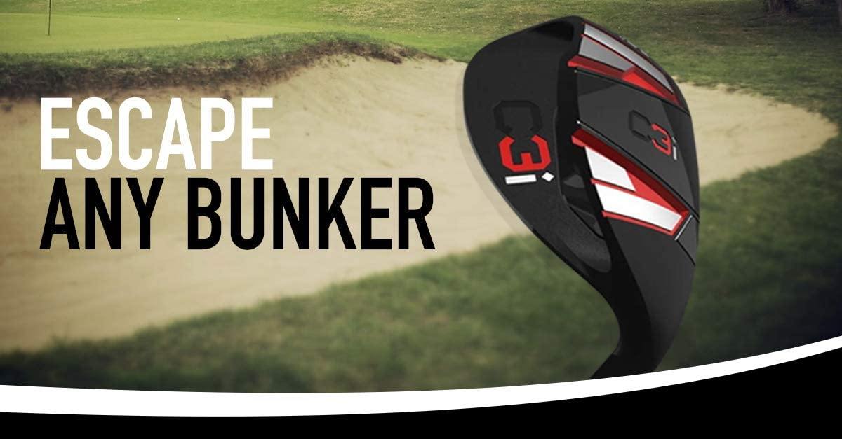 C3i Wedge - Premium Sand Wedge, Lob Wedge for Men & Women - Escape Bunkers in One. - JOY2ESpree