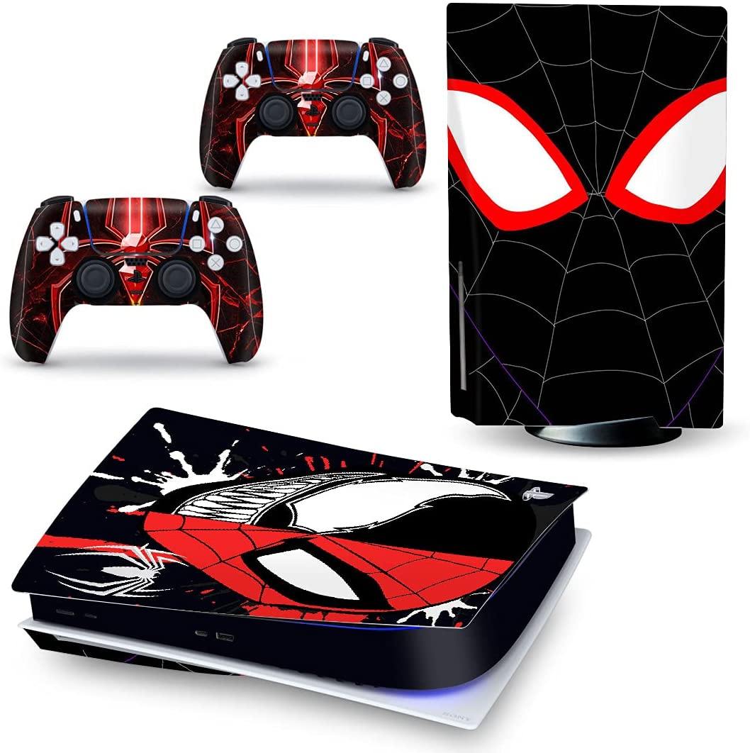 Mmoptop PS5 Skin Venom for Playstation 5 Disc Edition with Console and Dualsense Controller Full Set - JOY2ESpree