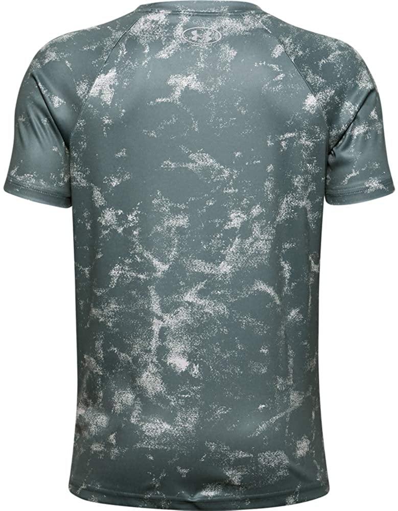 Under Armour Boys' Tech Big Logo Printed Short Sleeve Gym T-Shirt