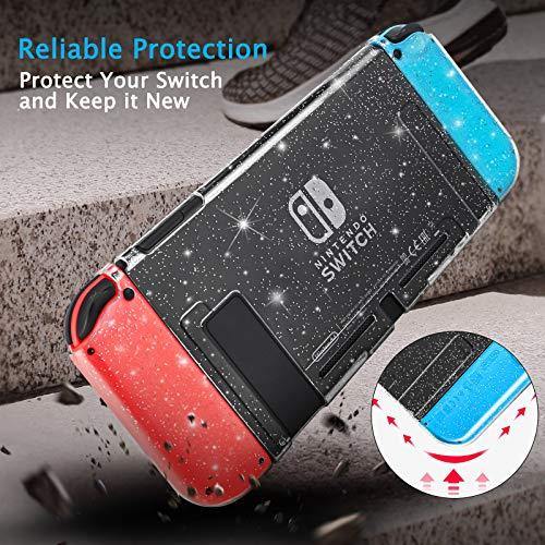 DLseego Dockable Crystal Case Compatible with Nintendo Switch, Glitter Bling Cover - JOY2ESpree