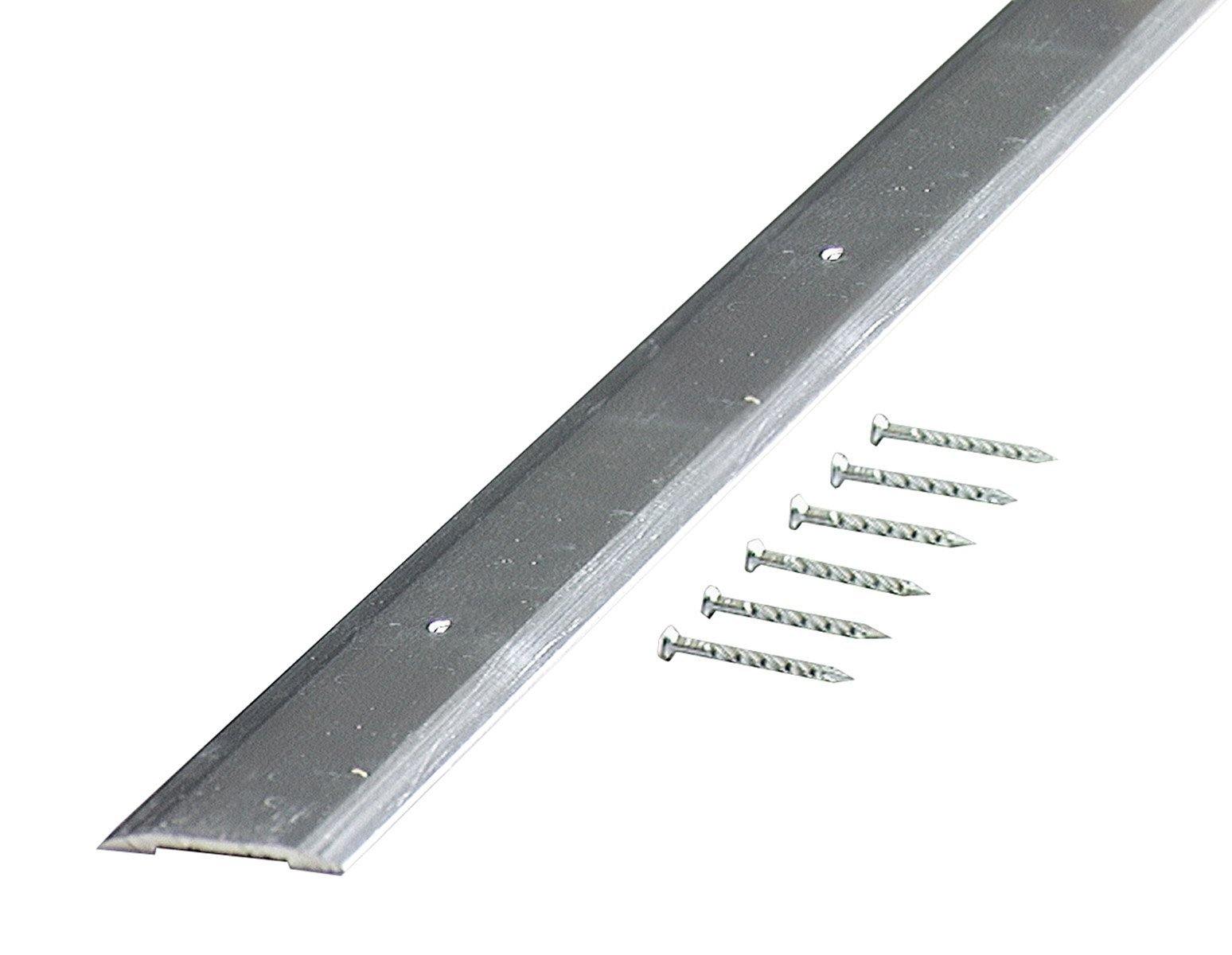 M-D Building Products 66019 M-D Smooth Seam Binder, 36 in L X 1-1/4 in W, Aluminum, quot quot, Polished