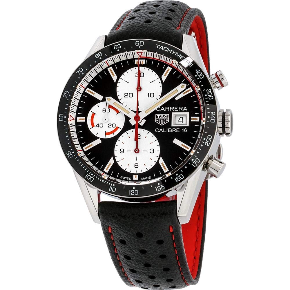 Tag Heuer Carrera Chronograph Automatic Black Dial Mens Watch CV201AP.FC6429