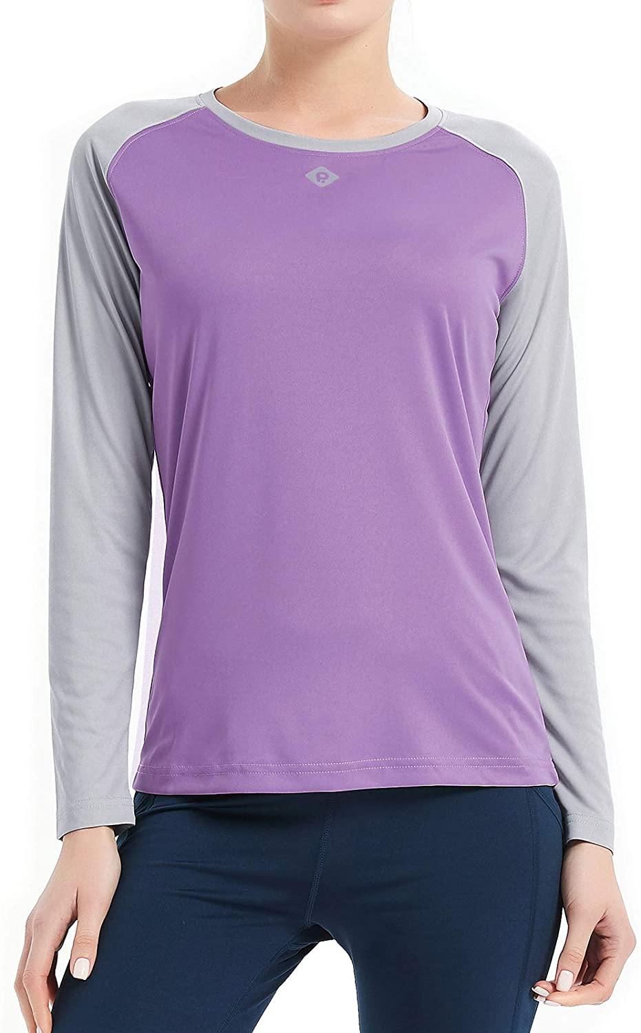 Women's UPF 50+ Sun Protection Hiking Shirts Long Sleeve Quick Dry Rashguard Athletic Running Fishing Shirts - JOY2ESpree
