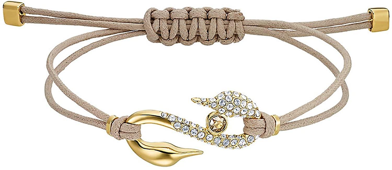 SWAROVSKI Women's Power Collection S Hook Swan Cord Band Crystal Bracelet Collection - JOY2ESpree