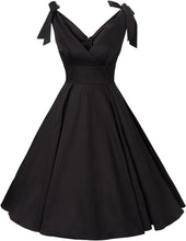 
                        
                          Muat gambar ke penampil Galeri, GownTown Women's 1950s V-Neck Bowknot Swing Cocktail Dress
                        
                      