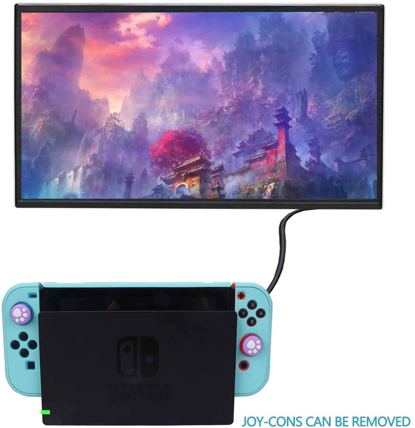 Dockable Case for Nintendo Switch - COMCOOL 3 in 1 Protective Cover Case for Nintendo Switch and Joy-Con Controller - JOY2ESpree