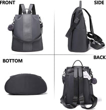 
                        
                          Load image into Gallery viewer, Women Backpack Purse Waterproof Nylon Anti-theft Rucksack Lightweight Shoulder Bag
                        
                      
