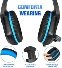 
                        
                          Cargar imagen en el visor de la galería, PS4 Gaming Headset with 7.1 Surround Sound, Xbox One Headset with Noise Canceling Mic &amp; LED Light - JOY2ESpree
                        
                      