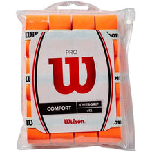 
                        
                          Load image into Gallery viewer, Wilson Pro Overgrip Comfort 12 Pack - Burn Orange - for All Racquet Sports - JOY2ESpree
                        
                      