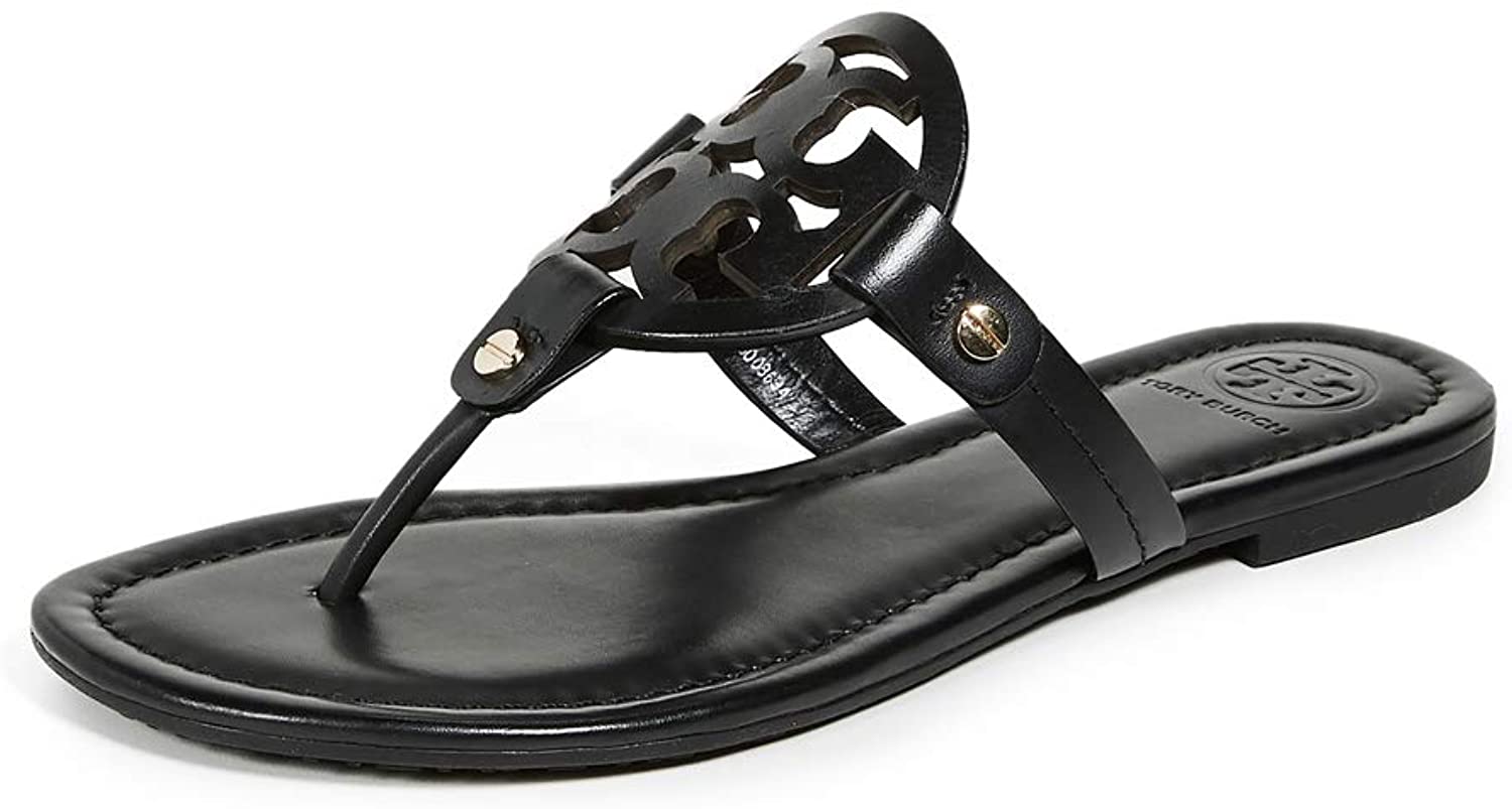 Tory Burch Women's Miller Thong Sandals, Black