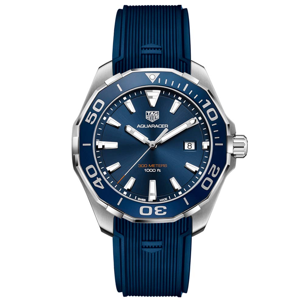 Tag Heuer Aquaracer Blue Dial Mens Watch WAY101C.FT6153
