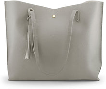 
                        
                          Cargar imagen en el visor de la galería, Oct17 Women Large Tote Bag - Tassels Faux Leather Shoulder Handbags, Fashion Ladies Purses Satchel Messenger Bags
                        
                      