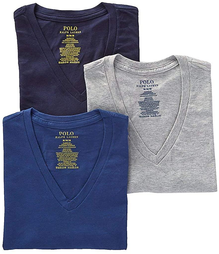 Polo Ralph Lauren Men's Classic Fit w/Wicking 3-Pack V-Necks