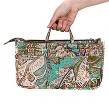 
                        
                          Load image into Gallery viewer, BTSKY New Printing Handbag Organizers Inside Purse Insert-High Capacity 13 Pockets Bag Tote Organizer with Handle Peacock Flower
                        
                      