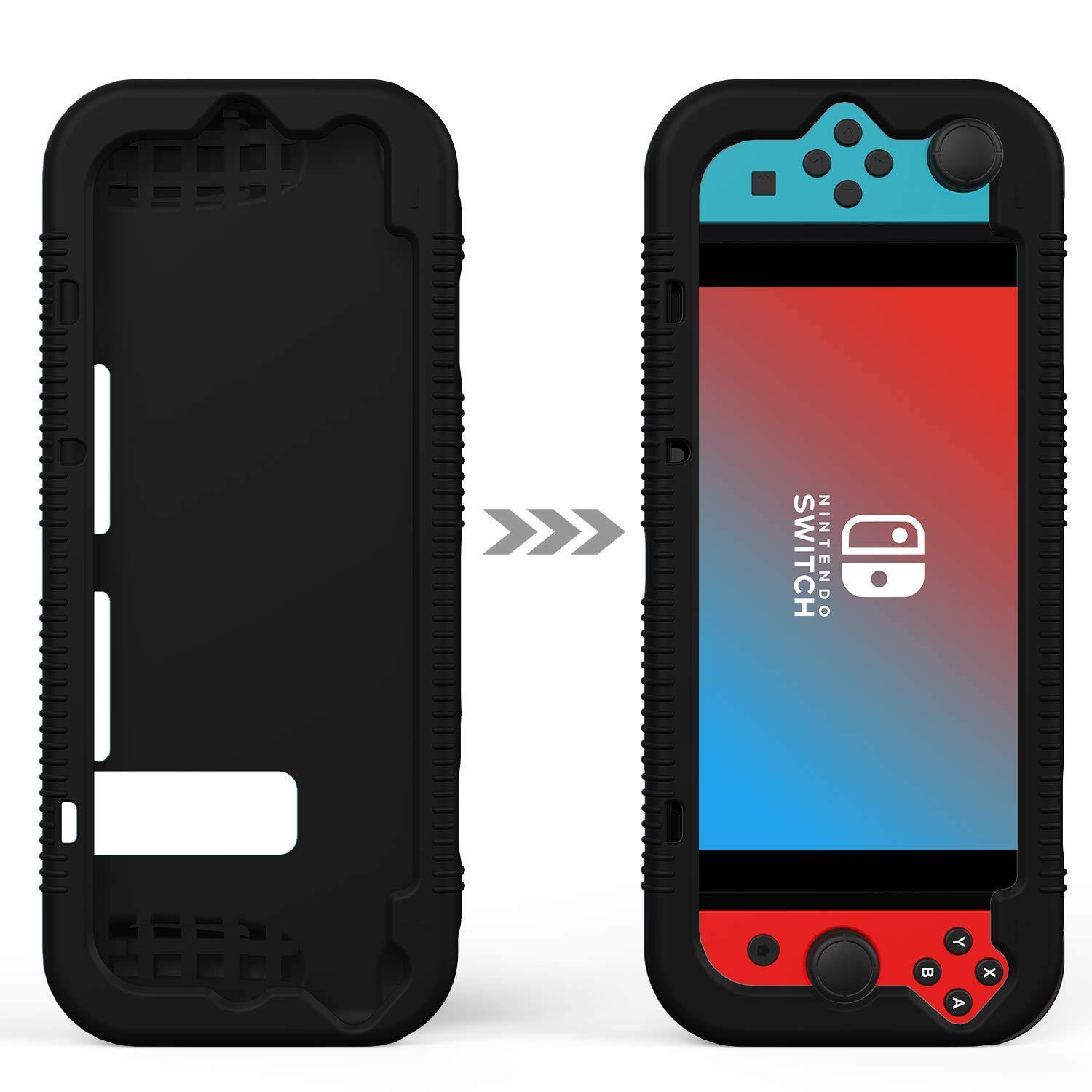 Semeving for Nintendo Switch Case,Soft Protective Case with Ergonomic Grip Design,Shock-Absorption&Anti-Scratch (Red) - JOY2ESpree
