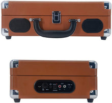 
                        
                          Muat gambar ke penampil Galeri, LP&amp;No.1 Portable Suitcase Turntable with Stereo Speaker,3 Speeds Belt-Drive Vinyl Record Player Black - JOY2ESpree
                        
                      