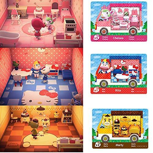 6 pcs Sanrio Animal Crossing Amiibo Card Small NFC Game Card Compatible with Switch/Switch Lite/New 3DS - JOY2ESpree