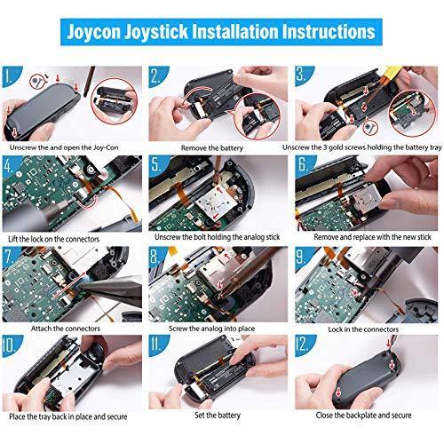 Joycon Joystick Replacement for Switch Joy Con,3-Pack 3D Analog Thumb Stick - JOY2ESpree