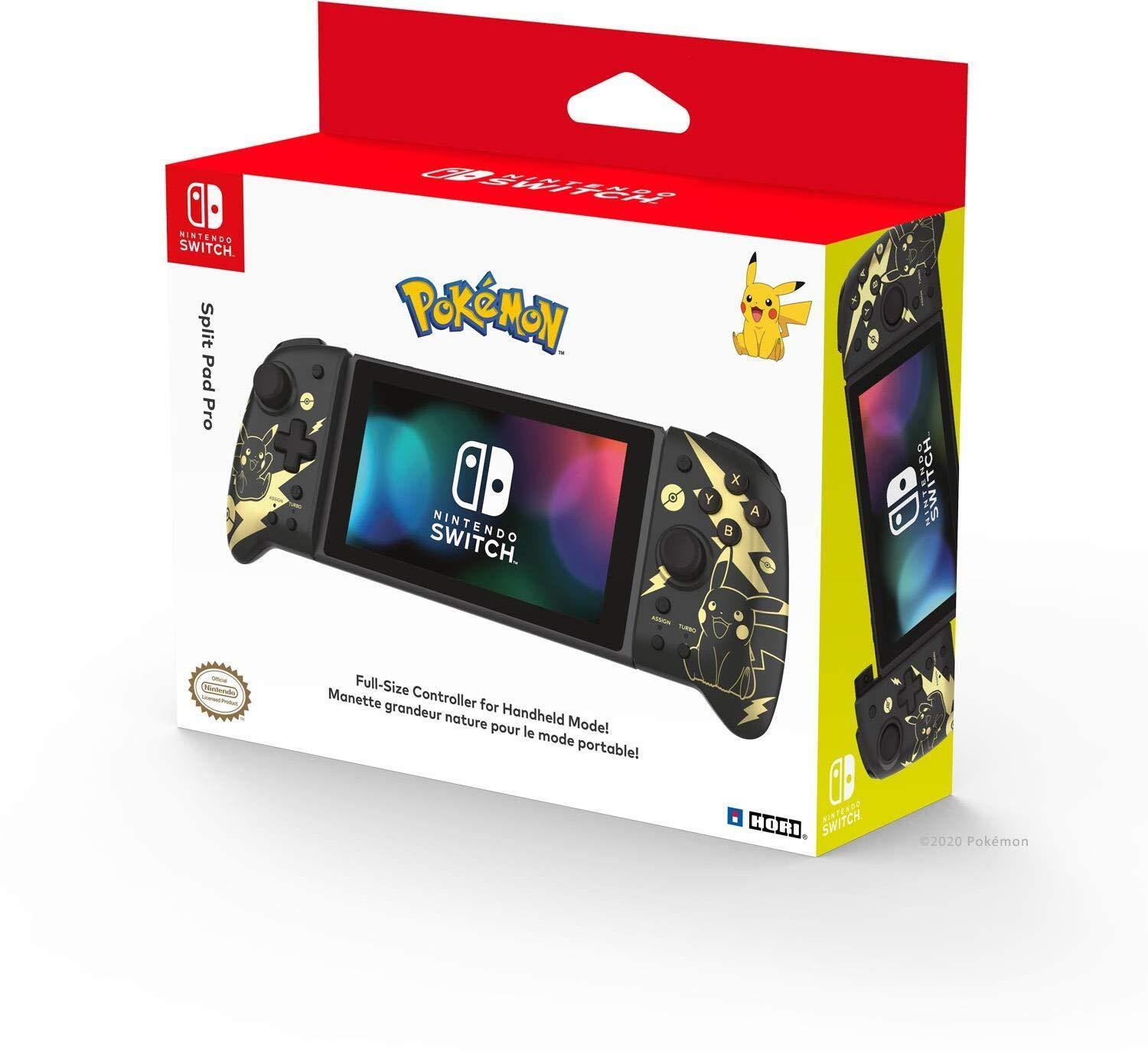 Hori Nintendo Switch Split Pad Pro (Pokemon: Black & Gold Pikachu) - JOY2ESpree