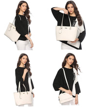 
                        
                          Load image into Gallery viewer, Women Fashion Handbags Wallet Tote Bag Shoulder Bag Top Handle Satchel Purse Set 4pcs
                        
                      