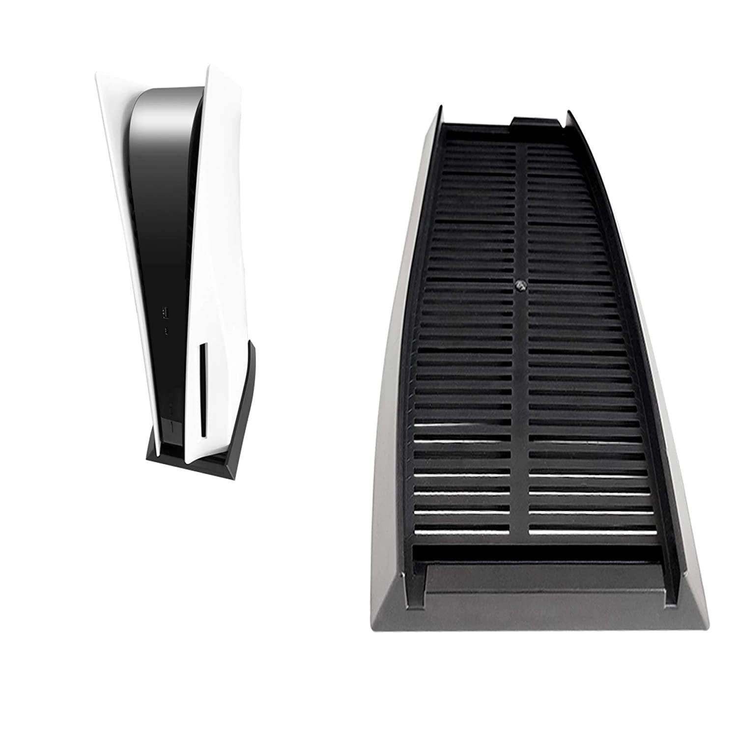 Vertical Stand Holder for PS5 Digital Edition, Stand Cooler for Sony Playstation 5 DE Console with Built-in Air Vents and Non-Slip Feet - JOY2ESpree