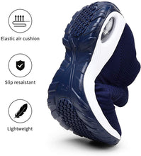 
                        
                          Load image into Gallery viewer, STQ Slip On Breathe Mesh Walking Shoes Women Fashion Sneakers Comfort Wedge Platform Loafers
                        
                      