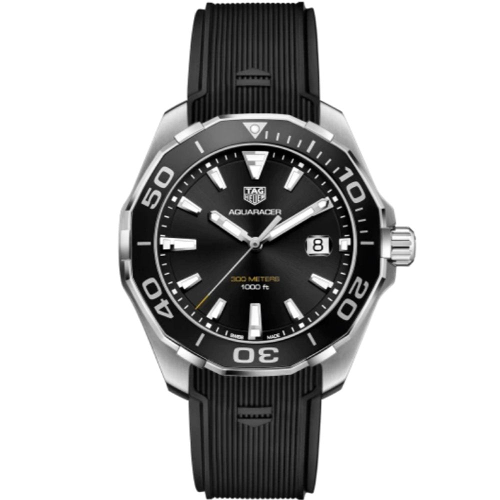 Tag Heuer Aquaracer Black Sunray Dial Mens Watch WAY101A.FT6141