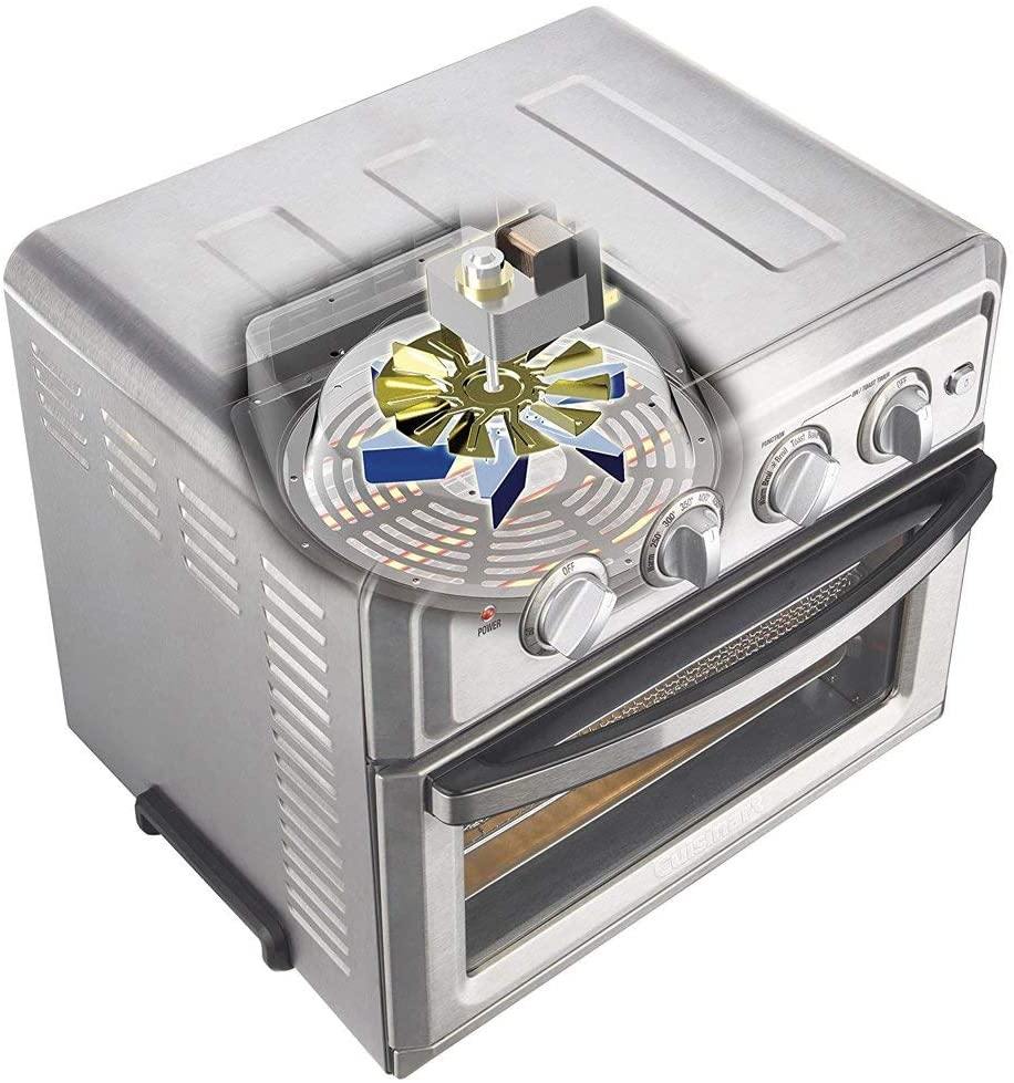 Cuisinart TOA-60 Convection Toaster Oven Air Fryer with Light, Silver w/ 1 Year Extended Warranty - JOY2ESpree
