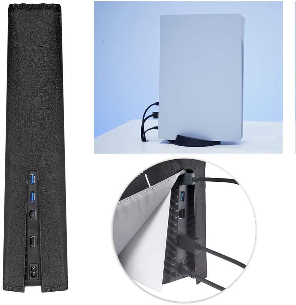 Oranmay Dust Cover for Ps5 Console, Host DustProof Cover Skin Soft Protector Sleeve for PS5 Play-Station 5 Console - Black - JOY2ESpree