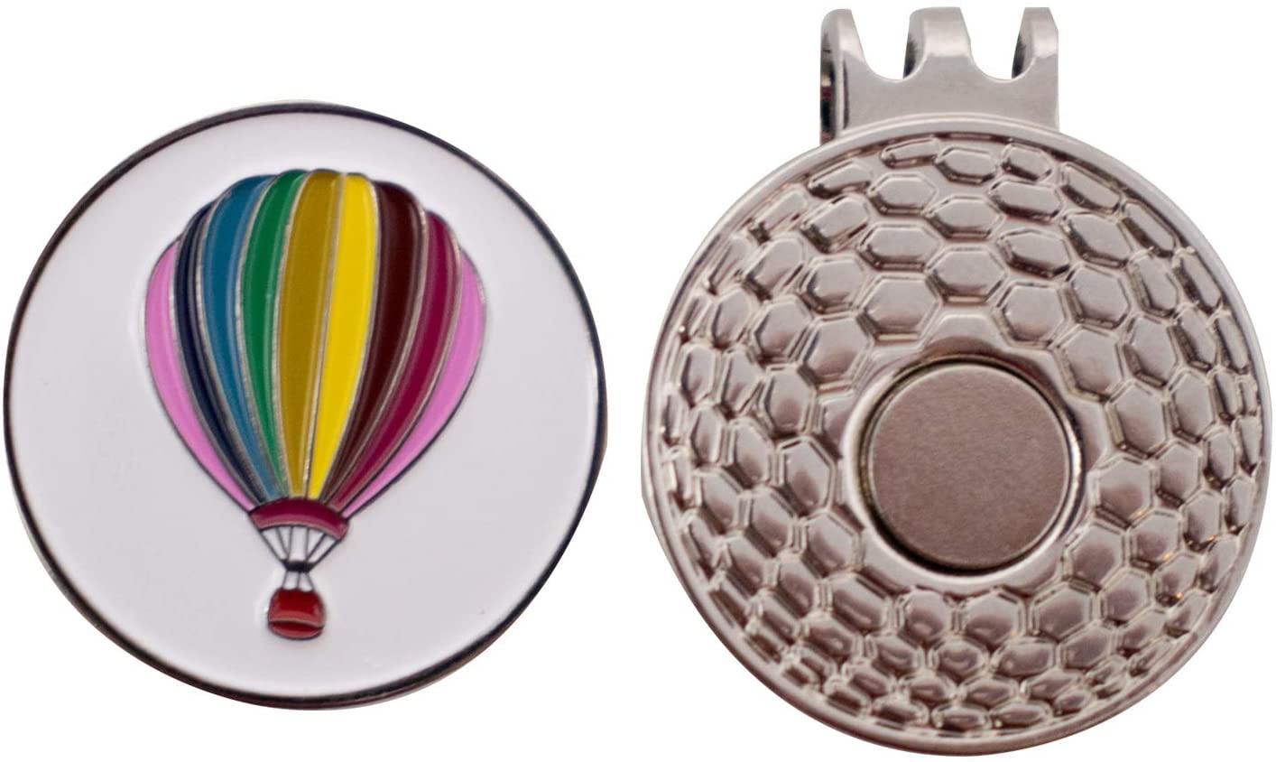 DA VINCI Magnetic Golf Hat Clip with 1 Inch Embossed Metal Golf Ball Marker - JOY2ESpree