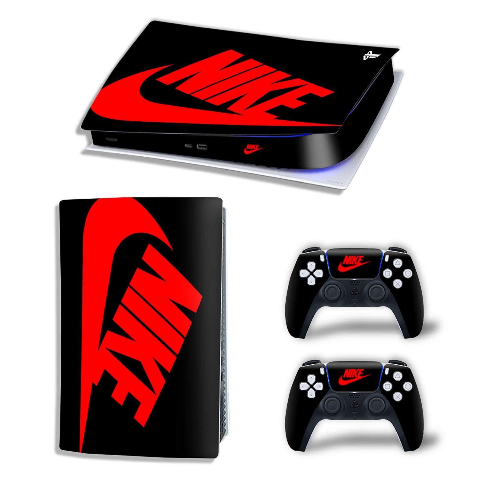 PS5 Digital Version Console and Controllers Skin Vinyl Sticker Decal Cover for PlayStation 5 Console and Controllers - Black Shoebox - JOY2ESpree