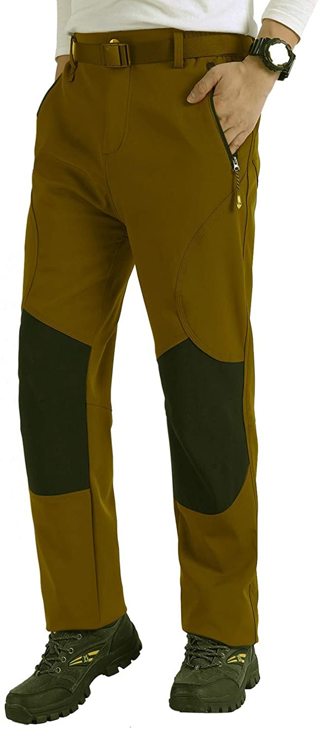 Singbring Men's Outdoor Windproof Waterproof Hiking Ski Snow Pants