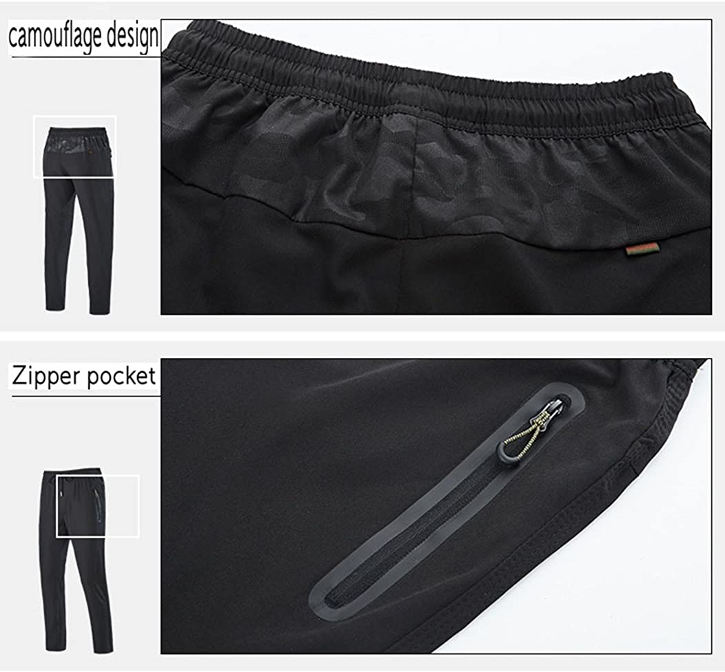 Rdruko Men's Jogger Casual Pants Lightweight Breathable Quick Dry Hiking Running Outdoor Sports Pants