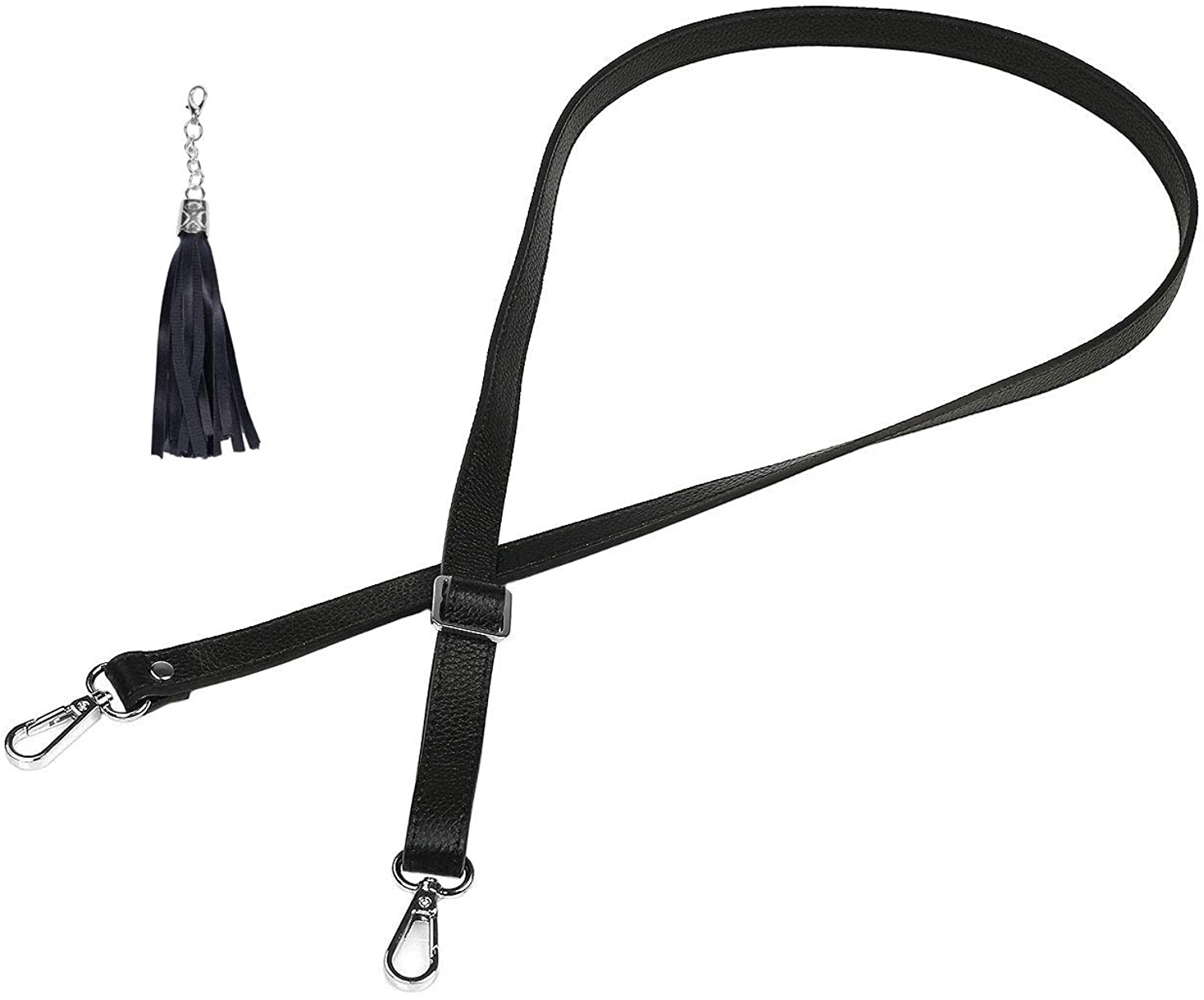 VanEnjoy Full Grain Leather Adjustable Replacement Strap for Crossbody Bag Purse, 26-51"Long 0.71"Wide