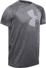 
                        
                          Load image into Gallery viewer, Under Armour Boys' Tech Split Logo Hybrid T-Shirt - JOY2ESpree
                        
                      