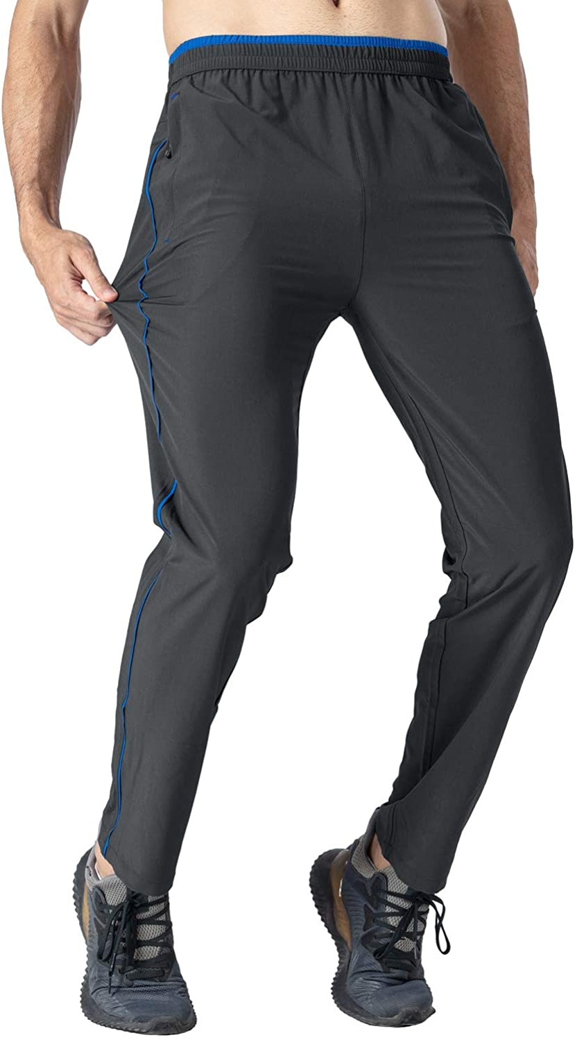 Rdruko Men's Jogger Casual Pants Lightweight Breathable Quick Dry Hiking Running Outdoor Sports Pants