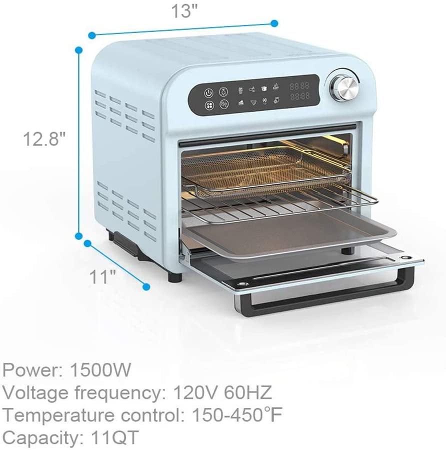 Air Fryer Toaster Oven Combo 8-in-1 Countertop Rotisserie & Dehydrator - JOY2ESpree