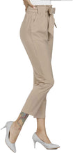 
                        
                          Load image into Gallery viewer, Freeprance Women's Pants Casual Trouser Paper Bag Pants Elastic Waist Slim Pockets
                        
                      