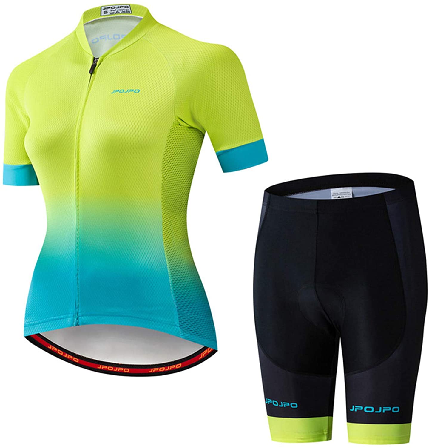 Women's Cycling Clothing Short Sleeve Bike Jersey Sets Bib Shorts Summer Cycling Sets Reflective