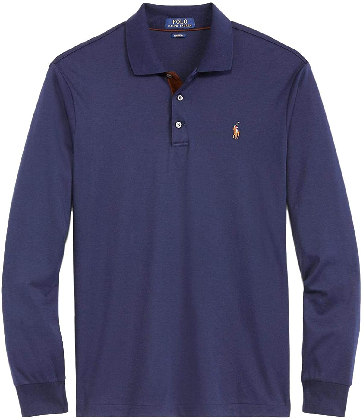POLO RALPH LAUREN Men's Long Sleeve Mesh Polo Shirt