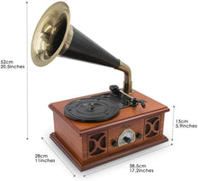 
                        
                          गैलरी व्यूवर में इमेज लोड करें, LP&amp;NO.1 Record Player, Classic Bluetooth Turntable with USB Recording - JOY2ESpree
                        
                      