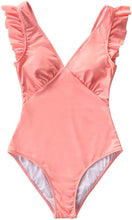 
                        
                          गैलरी व्यूवर में इमेज लोड करें, CUPSHE Women's One Piece Swimsuit V Neck Ruched Ruffle Shoulder Swimwear Bathing Suits
                        
                      