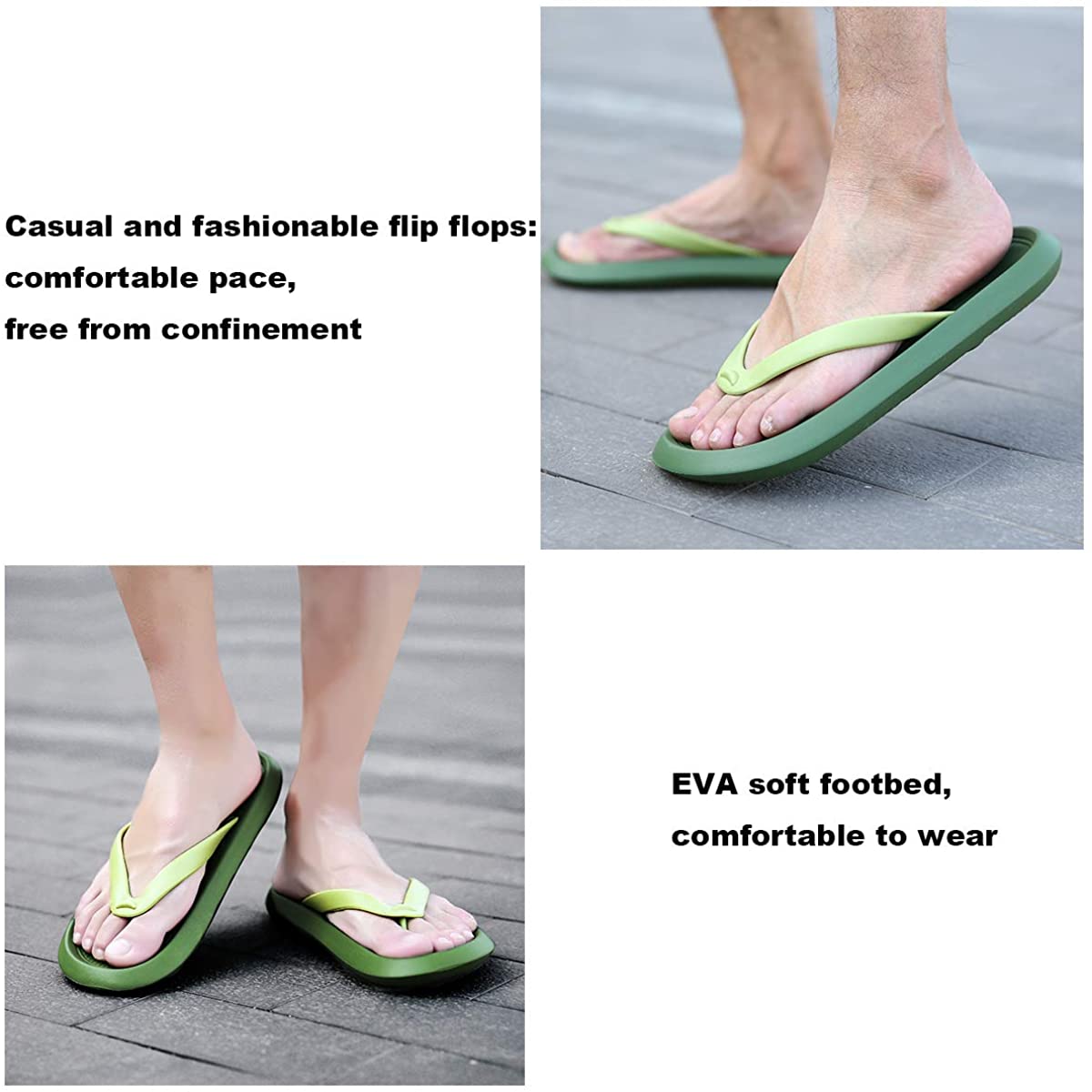 ChayChax Men’s Women’s Flip Flops Lightweight Thong Sandals Summer Beach Pool Shower Slippers