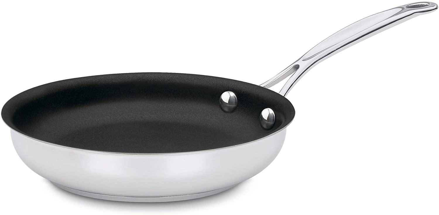 Cuisinart 722-24NS Chef's Classic Nonstick Stainless 10-Inch Open Skillet - JOY2ESpree