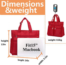 
                        
                          將圖片載入圖庫檢視器 Canvas Tote Bag Waterproof Nylon Multi Pocket Shoulder Bags Laptop Work Bag Teacher Purse and Handbags for Women &amp; Men
                        
                      