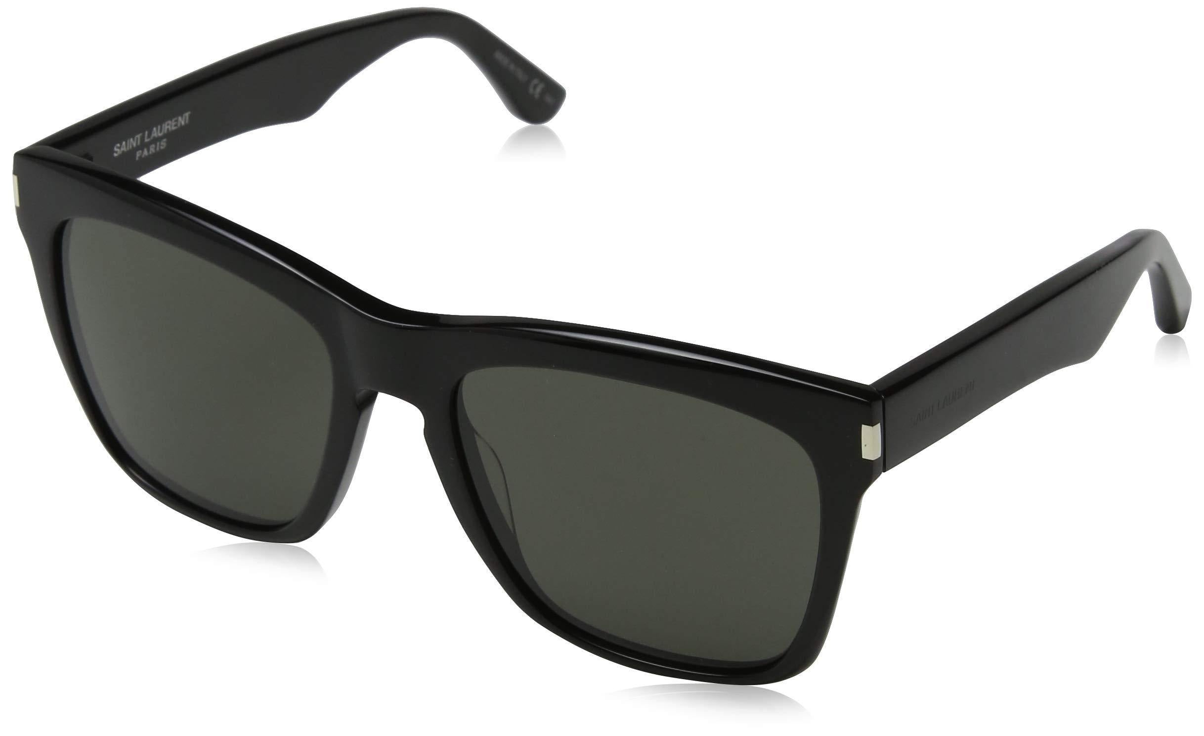 Saint Laurent SL137 Devon 001 Black Grey SL137 Devon Square Sunglasses Lens Cat, 55-19-145
