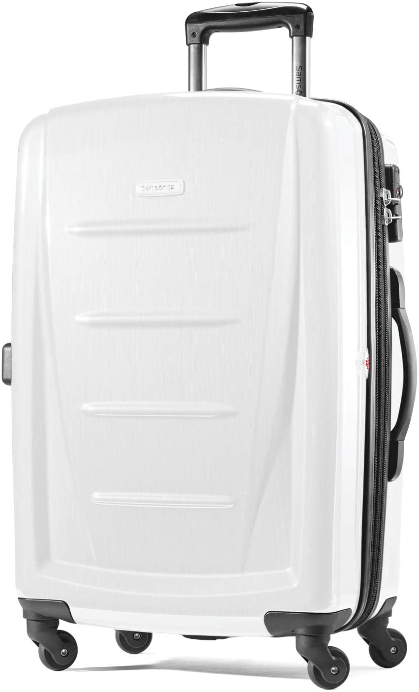 Samsonite Winfield 2 Hardside Expandable Luggage with Spinner Wheels, Charcoal, Checked-Large 28-Inch