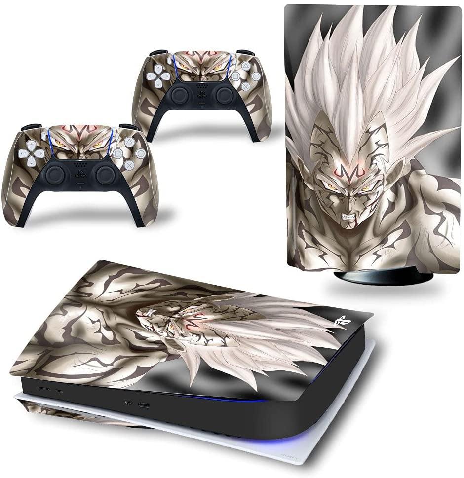 Mmoptop PS5 Skin for Playstation 5 Disc Version Console and Controller Vinyl Cover Skins Wrap - Black Pan-Ther - JOY2ESpree