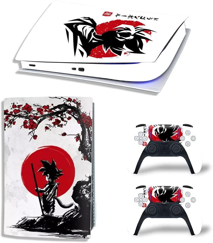 Mmoptop PS5 Skin for Playstation 5 Disc Version Console and Controller Vinyl Cover Skins Wrap - Black Pan-Ther - JOY2ESpree