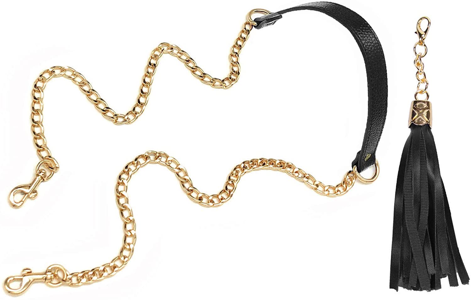 VanEnjoy Replacement Chain & Genuine Leather Shoulder Strap